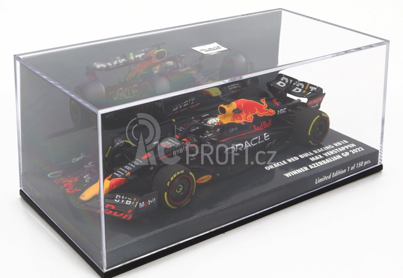 Minichamps Red bull F1 Rb18 Oracle Red Bull Racing N 1 1:43, tmavě modrá