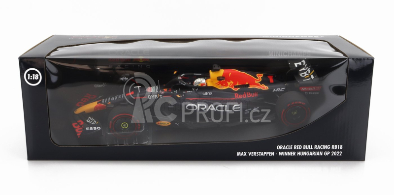 Minichamps Red bull F1 Rb18 Team Oracle Red Bull Racing N 1 1:18, tmavě modrá