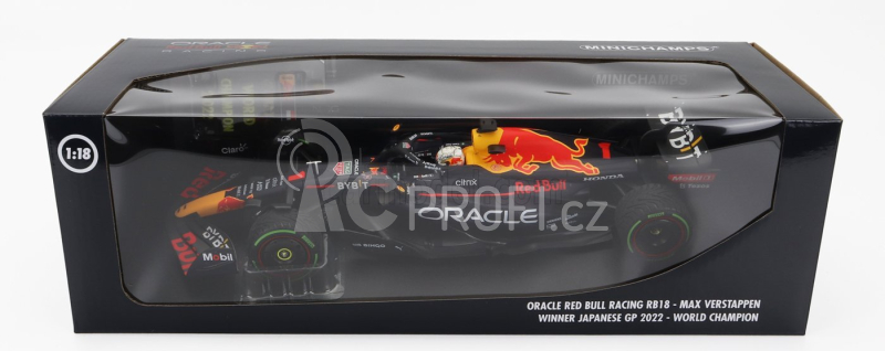 Minichamps Red bull F1 Rb18 Team Oracle Red Bull Racing N 1 1:18, tmavě modrá