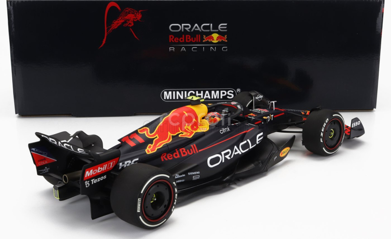 Minichamps Red bull F1  Rb18 Team Oracle Red Bull Racing N 11 2nd Belgium Gp 2022 Sergio Perez 1:18 Matná Modrá Žlutá Červená