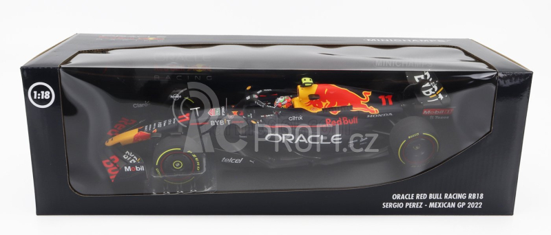 Minichamps Red bull F1 Rb18 Team Oracle Red Bull Racing N 11 1:18, tmavě modrá