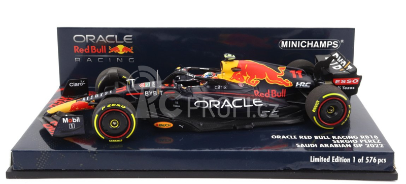 Minichamps Red bull F1 Rb18 Team Oracle Red Bull Racing N 11 1:43, tmavě modrá