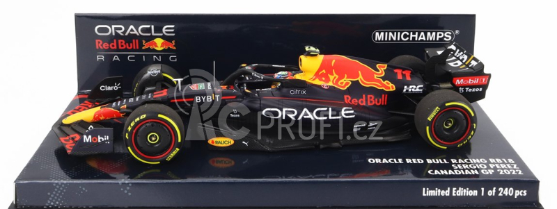 Minichamps Red bull F1 Rb18 Team Oracle Red Bull Racing N 11 1:43, tmavě modrá