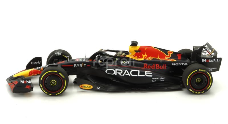 Minichamps Red bull F1  Rb19 Team Oracle Red Bull Racing N 1 World Champion Winner Abu Dhabi Gp 2023 Max Verstappen 1:18 Matt Blue