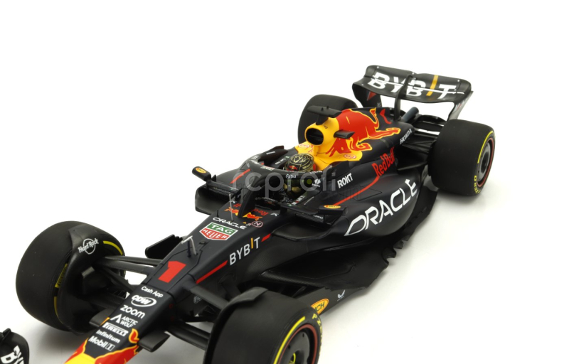 Minichamps Red bull F1  Rb19 Team Oracle Red Bull Racing N 1 World Champion Winner Abu Dhabi Gp 2023 Max Verstappen 1:18 Matt Blue
