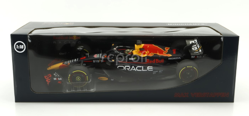 Minichamps Red bull F1  Rb19 Team Oracle Red Bull Racing N 1 World Champion Winner Abu Dhabi Gp 2023 Max Verstappen 1:18 Matt Blue