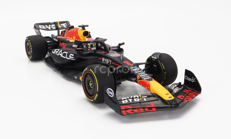 Minichamps Red bull F1  Rb19 Team Oracle Red Bull Racing N 1 World Champion Winner Belgian Gp 2023 Max Verstappen 1:18 Matt Blue