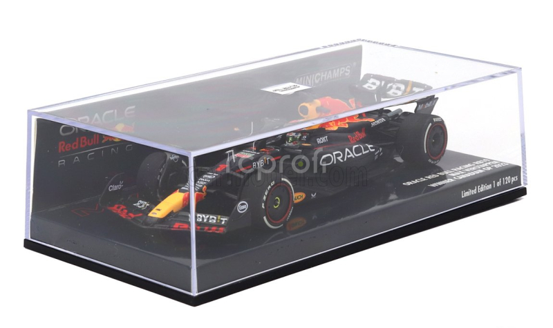 Minichamps Red bull F1  Rb19 Team Oracle Red Bull Racing N 1 World Champion Winner Canada Gp 2023 Max Verstappen 1:43 Matt Blue
