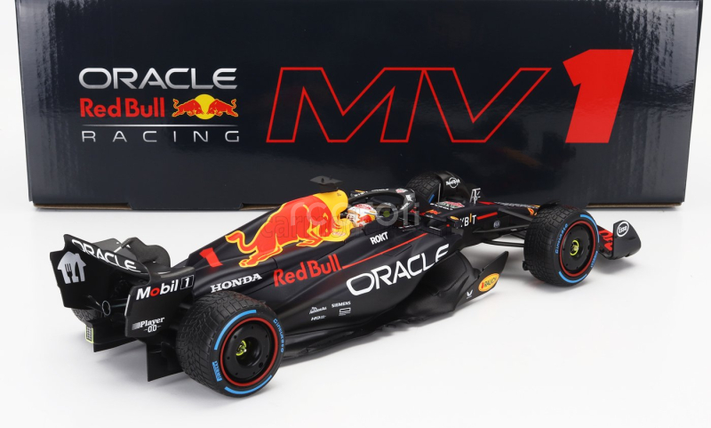 Minichamps Red bull F1  Rb19 Team Oracle Red Bull Racing N 1 World Champion Winner Dutch Gp 2023 Max Verstappen 1:18 Matt Blue