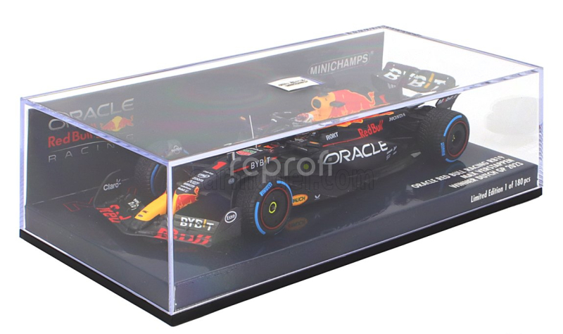 Minichamps Red bull F1  Rb19 Team Oracle Red Bull Racing N 1 World Champion Winner Dutch Gp 2023 Max Verstappen 1:43 Matt Blue