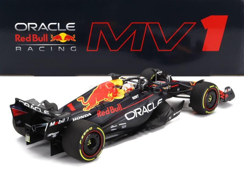 Minichamps Red bull F1  Rb19 Team Oracle Red Bull Racing N 1 World Champion Winner Japan Gp 2023 Max Verstappen 1:18 Matt Blue
