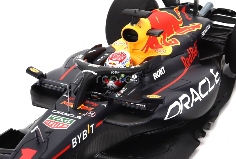 Minichamps Red bull F1  Rb19 Team Oracle Red Bull Racing N 1 World Champion Winner Monza Italy Gp 2023 Max Verstappen 1:18 Matt Blue