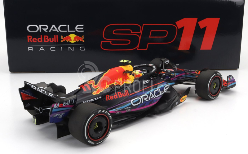 Minichamps Red bull F1 Rb19 Team Oracle Red Bull Racing N 11 2nd Miami Gp 2023 Sergio Perez 1:18 Matt Blue