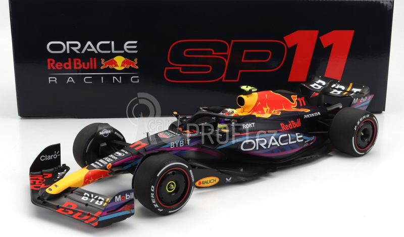 Minichamps Red bull F1 Rb19 Team Oracle Red Bull Racing N 11 2nd Miami Gp 2023 Sergio Perez 1:18 Matt Blue
