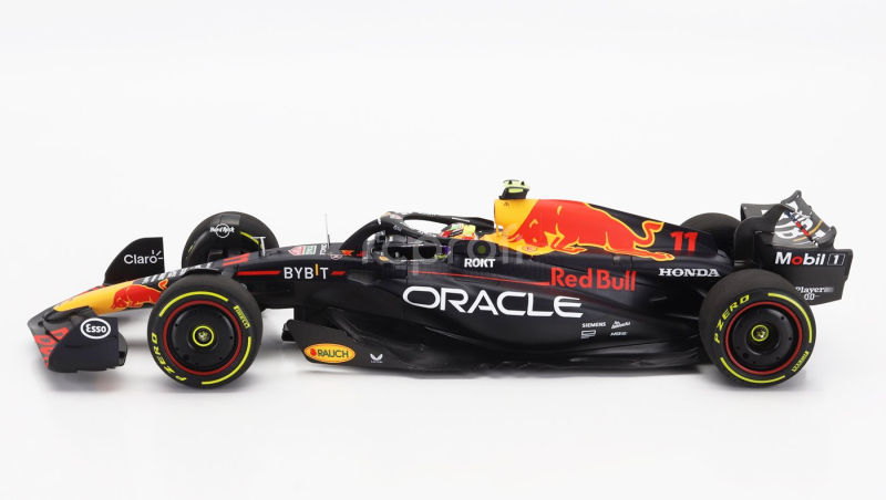 Minichamps Red bull F1  Rb19 Team Oracle Red Bull Racing N 11 2nd Monza Italy Gp 2023 Sergio Perez 1:18 Matt Blue
