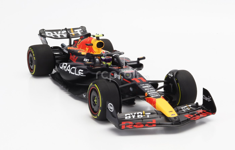Minichamps Red bull F1  Rb19 Team Oracle Red Bull Racing N 11 2nd Monza Italy Gp 2023 Sergio Perez 1:18 Matt Blue