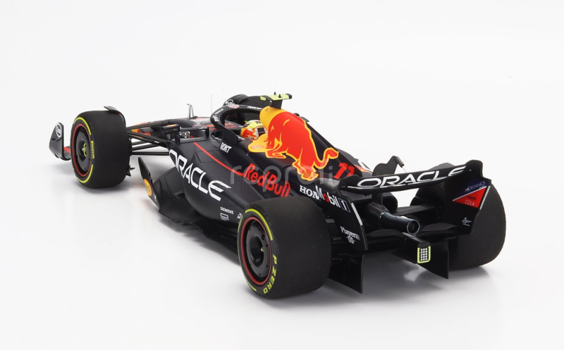 Minichamps Red bull F1  Rb19 Team Oracle Red Bull Racing N 11 2nd Monza Italy Gp 2023 Sergio Perez 1:18 Matt Blue