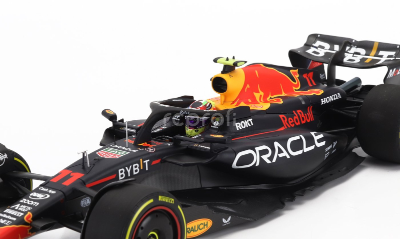 Minichamps Red bull F1  Rb19 Team Oracle Red Bull Racing N 11 4th Abu Dhabi Gp 2023 Sergio Perez 1:18 Matt Blue