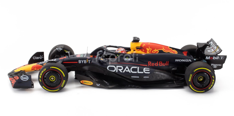 Minichamps Red bull F1  Rb20 Team Oracle Red Bull Racing N 1 World Champion Winner Spanish Gp 2024 Max Verstappen 1:18 Modrá Žlutá Červená