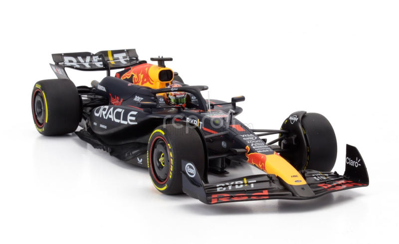 Minichamps Red bull F1  Rb20 Team Oracle Red Bull Racing N 1 World Champion Winner Spanish Gp 2024 Max Verstappen 1:18 Modrá Žlutá Červená