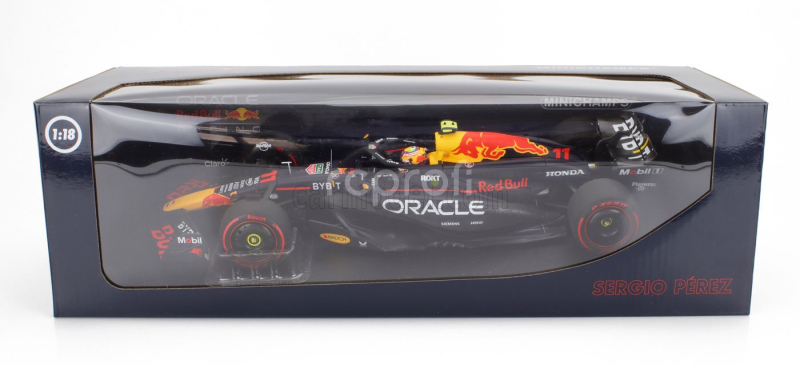 Minichamps Red bull F1  Rb20 Team Oracle Red Bull Racing N 11 Season 2024 Sergio Perez 1:18 Modrá Žlutá Červená