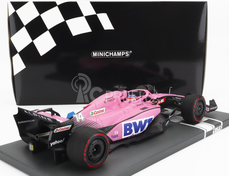 Minichamps Renault F1 A522 Team Alpine Bwt N 14 Bahrain Gp 2022 Fernando Alonso 1:18 Pink