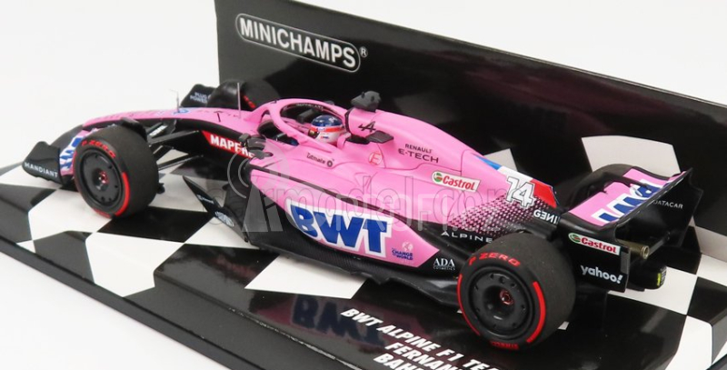 Minichamps Renault F1 A522 Team Alpine Bwt N 14 1:43, růžová
