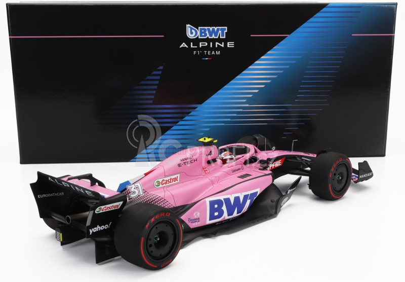 Minichamps Renault F1 A522 Team Alpine Bwt N 31 1:18, růžová