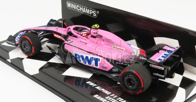 Minichamps Renault F1 A522 Team Alpine Bwt N 31 1:43, růžová