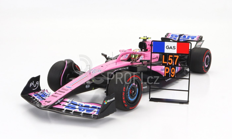 Minichamps Renault F1 A523 Team Bwt Alpine N 10 1:18, růžová