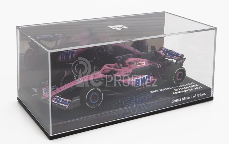 Minichamps Renault F1 A523 Team Bwt Alpine N 31 Bahrain Gp 2023 1:43, růžová