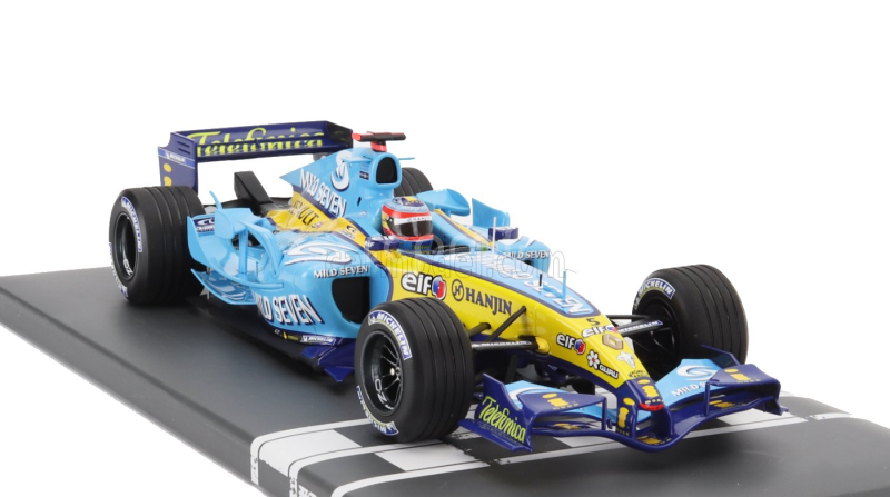 Minichamps Renault F1 R25 Team Renault F1 N 1 World Champion 3rd Brazil Gp 2005 Fernando Alonso 1:18 Světle Modrá Žlutá
