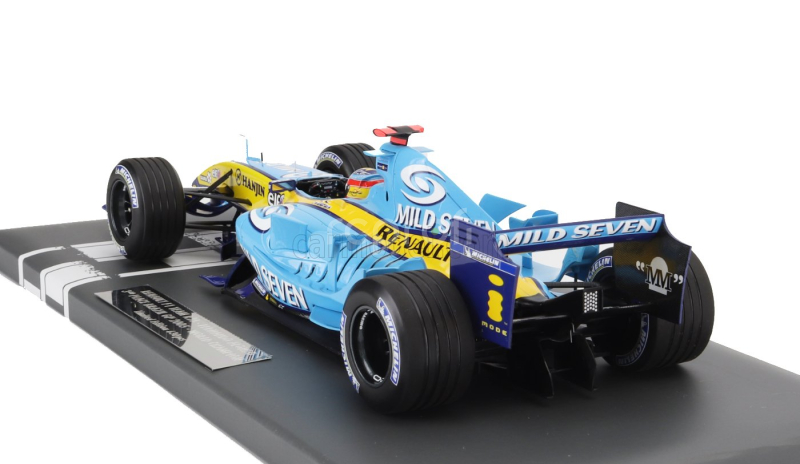 Minichamps Renault F1 R25 Team Renault F1 N 1 World Champion 3rd Brazil Gp 2005 Fernando Alonso 1:18 Světle Modrá Žlutá
