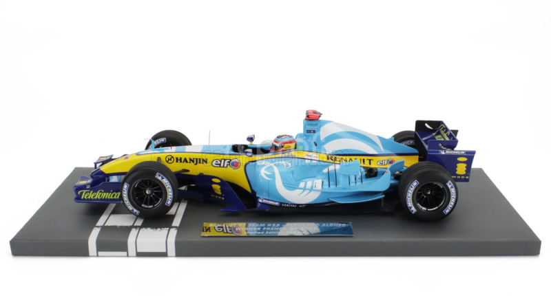 Minichamps Renault F1  R25 Team Renault N 1 World Champion Winner French Gp 2005 Fernando Alonso 1:18 Světle Modrá Žlutá