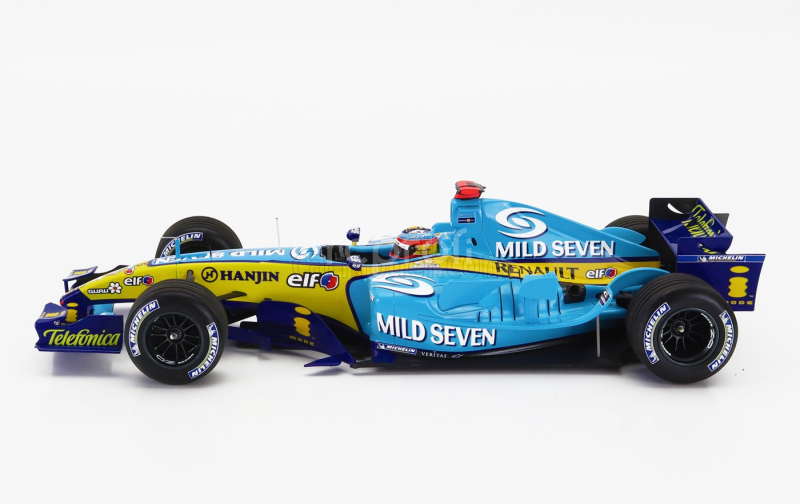 Minichamps Renault F1  R25 Team Renault N 1 World Champion Winner San Marino Italy Gp 2005 Fernando Alonso 1:18 Světle Modrá Žlutá