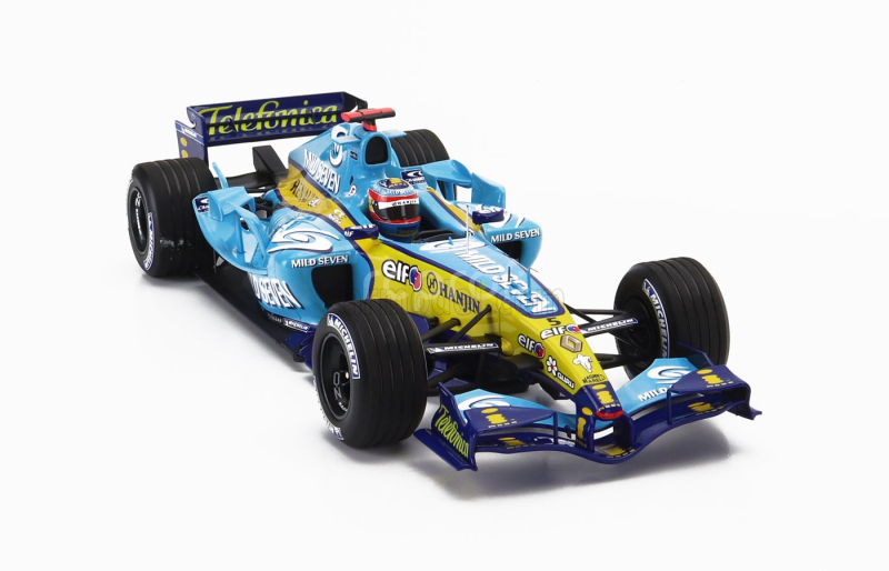 Minichamps Renault F1  R25 Team Renault N 1 World Champion Winner San Marino Italy Gp 2005 Fernando Alonso 1:18 Světle Modrá Žlutá