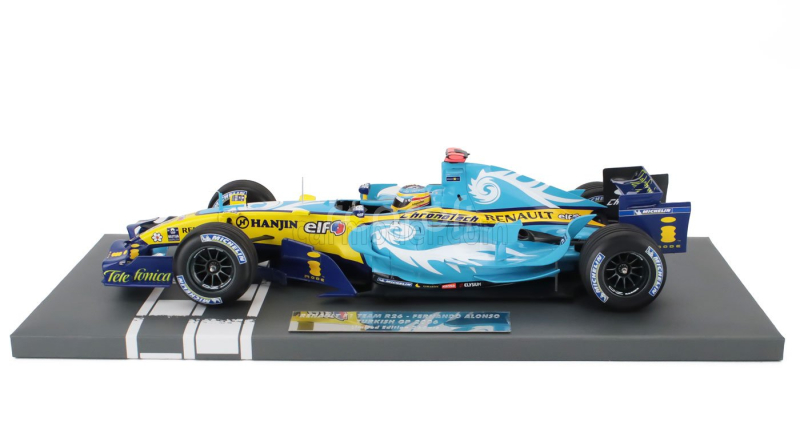 Minichamps Renault F1  R26 Team Mild Seven Renault F1 N 1 World Champion Turkish Gp 2006 Fernando Alonso 1:18 Světle Modrá Žlutá