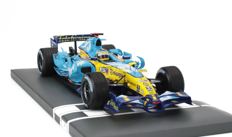 Minichamps Renault F1  R26 Team Mild Seven Renault F1 N 1 World Champion Turkish Gp 2006 Fernando Alonso 1:18 Světle Modrá Žlutá