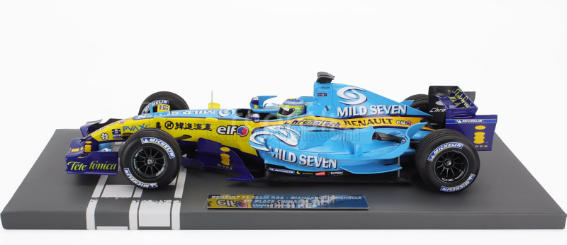 Minichamps Renault F1  R26 Team Mild Seven Renault F1 N 2 3rd China Gp 2006 Giancarlo Fisichella 1:18 Světle Modrá Žlutá