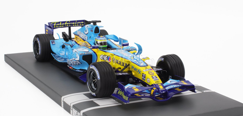 Minichamps Renault F1  R26 Team Mild Seven Renault F1 N 2 3rd China Gp 2006 Giancarlo Fisichella 1:18 Světle Modrá Žlutá