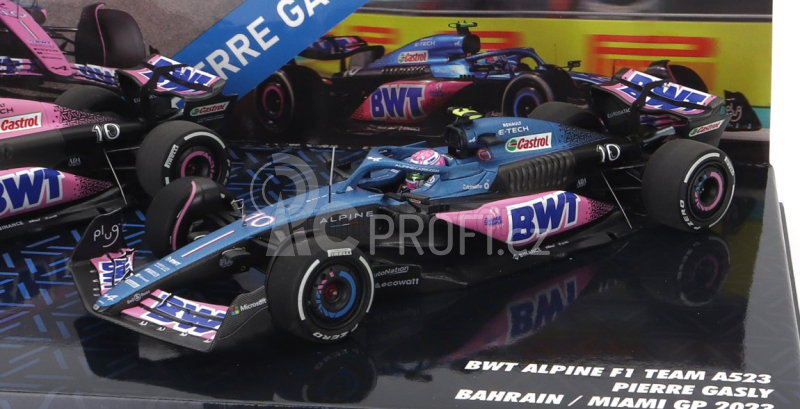 Minichamps Renault Set dvou modelů 1:43, růžová a modrá