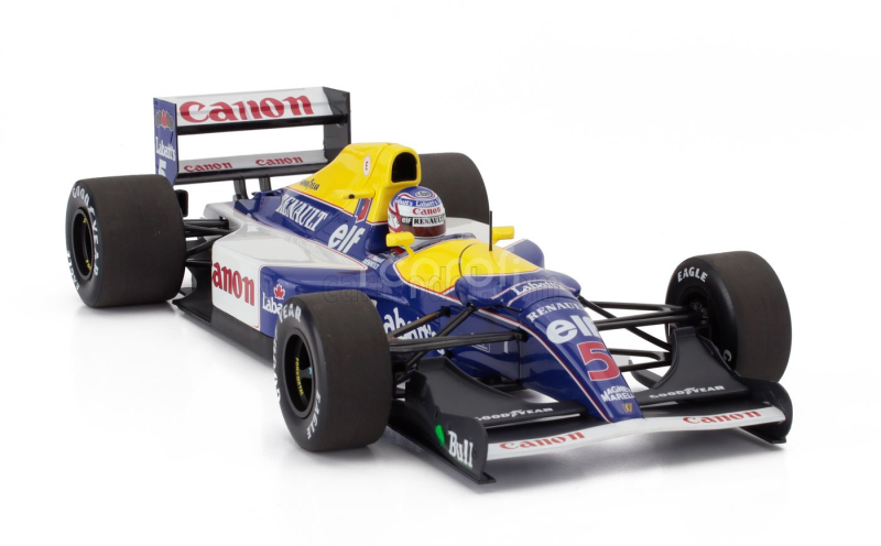 Minichamps Williams F1  Fw14b Renault N 5 World Champion Season 1992 Nigel Mansell 1:18 Modrá Žlutá Bílá