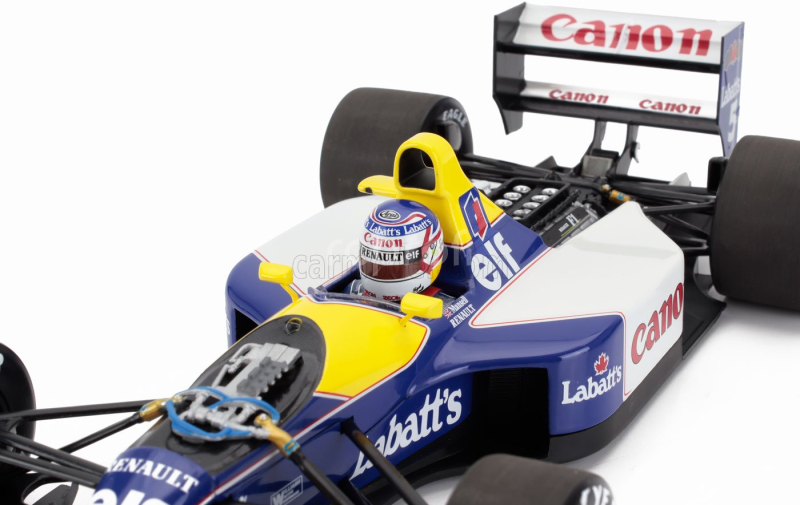 Minichamps Williams F1  Fw14b Renault N 5 World Champion Season 1992 Nigel Mansell 1:18 Modrá Žlutá Bílá