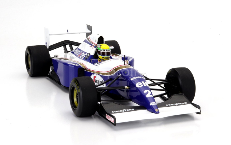 Minichamps Williams F1  Fw16 Team Rothmans Renault N 2 San Marino Gp Dirty Version 1994 Ayrton Senna 1:18 Modrá Bílá