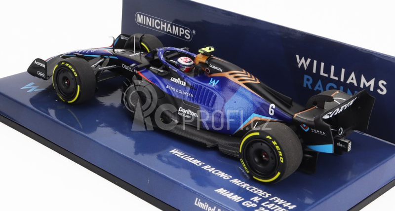 Minichamps Williams F1 Fw44 Team Williams Racing N 6 1:43, modrá