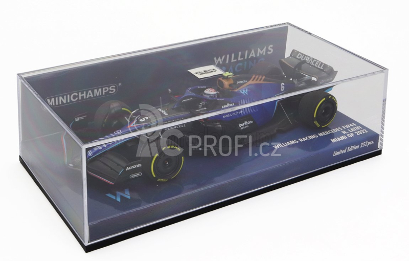 Minichamps Williams F1 Fw44 Team Williams Racing N 6 1:43, modrá