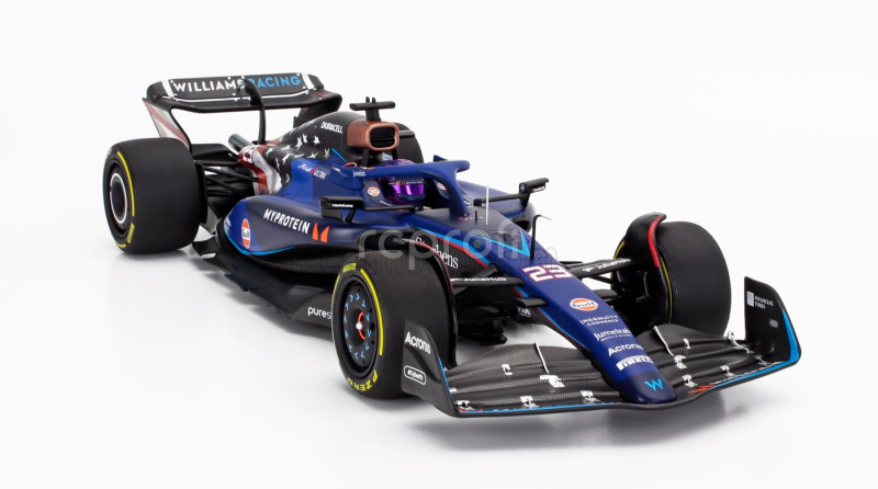 Minichamps Williams F1  Fw45 Team Williams Racing Gulf N 23 Austin Usa Gp 2023 Alexander Albon 1:18 Modrá Černá