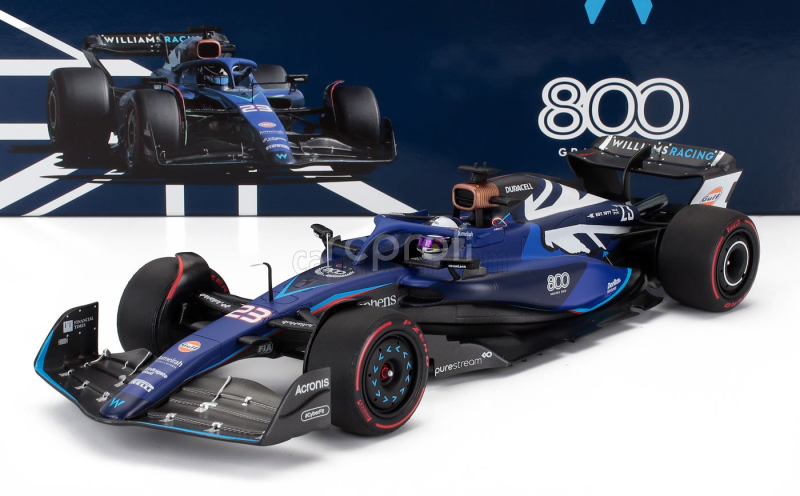 Minichamps Williams F1  Fw45 Team Williams Racing Gulf N 23 British Gp 2023 Alexander Albon 1:18 Modrá Černá