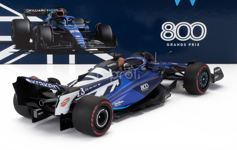 Minichamps Williams F1  Fw45 Team Williams Racing Gulf N 23 British Gp 2023 Alexander Albon 1:18 Modrá Černá