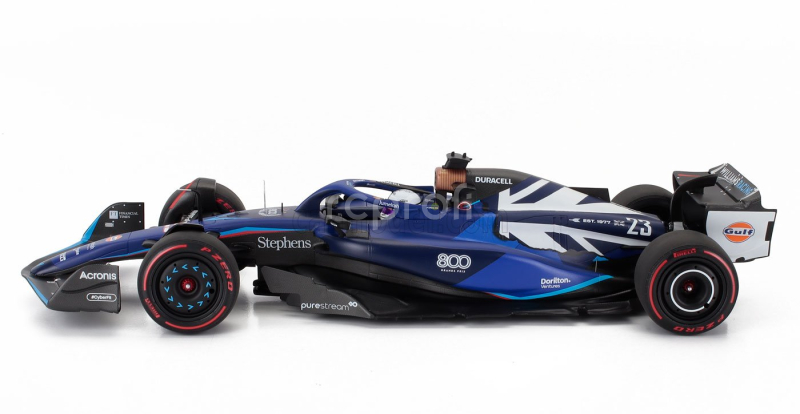 Minichamps Williams F1  Fw45 Team Williams Racing Gulf N 23 British Gp 2023 Alexander Albon 1:18 Modrá Černá